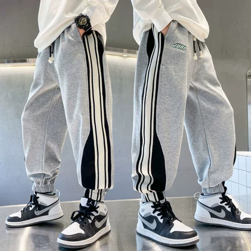 Детский комплект для мальчиков, весенние осенние штаны для отдыха, подходит для подростков