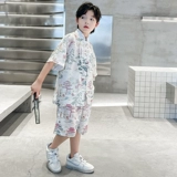 Ханьфу для мальчиков, комплект, детский летний костюм, китайский стиль