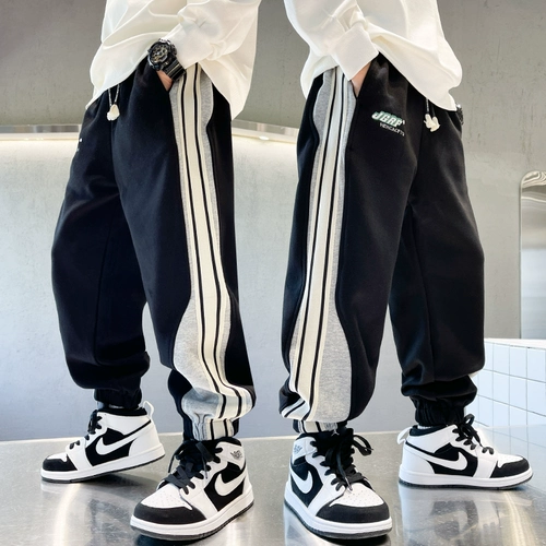 Детский комплект для мальчиков, весенние осенние штаны для отдыха, подходит для подростков