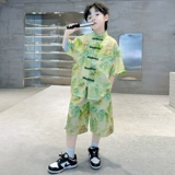 Ханьфу для мальчиков, комплект, летний костюм, китайский стиль