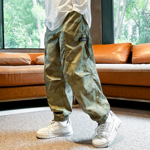 Детский комплект, летняя одежда, осенние тонкие летние штаны для отдыха, подходит для подростков