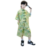 Ханьфу для мальчиков, комплект, летний костюм, китайский стиль