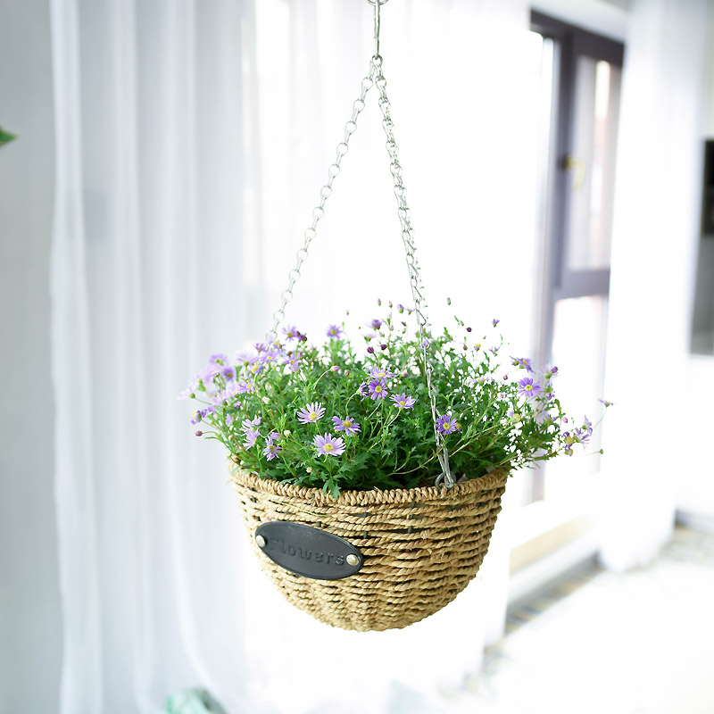 Chandelia flower pot hanging and pot hanging basin flower pot flower green planting hanging hanging suspended hanging basket flower pot