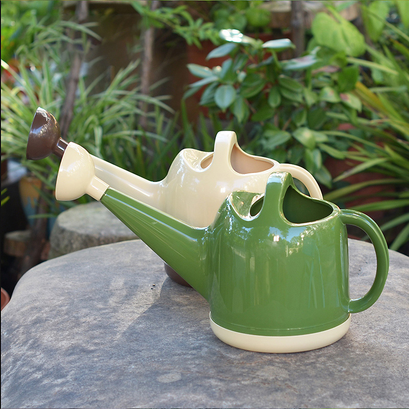Watering kettle long mouth watering pot Flower pot Sprinkler kettle 4 liter watering pot Household watering watering kettle watering flowers