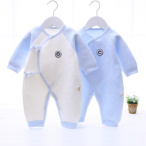 Newborn baby clothes Autumn and winter 0-3 months birth baby jumpsuit cotton moon winter warm clothes and monk clothes