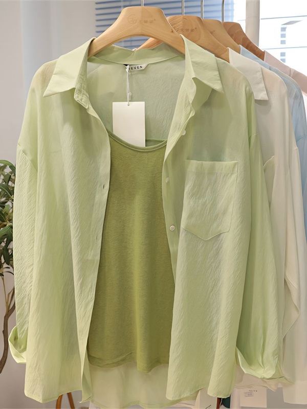 Extra Large Size 150kg French-Style Sun Protection Shirt for Men and Women, Summer Thin Style, Fresh and Sweet Top, Niche Shirt 2 Extra Large Size 150kg French-Style Sun Protection Shirt for Men and Women, Summer Thin Style, Fresh and Sweet Top, Niche Shirt 2