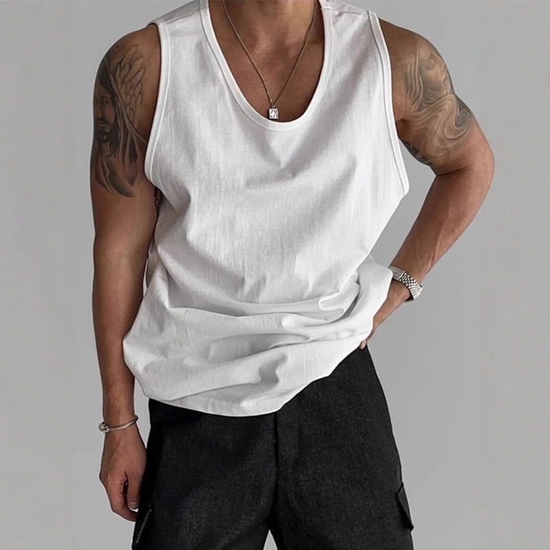 Extra Large Size 150kg Heavyweight Pure Cotton Vest for Men and Women, Summer Loose Casual Fitness Sleeveless T-Shirt Undershirt Extra Large Size 150kg Heavyweight Pure Cotton Vest for Men and Women, Summer Loose Casual Fitness Sleeveless T-Shirt Undershirt