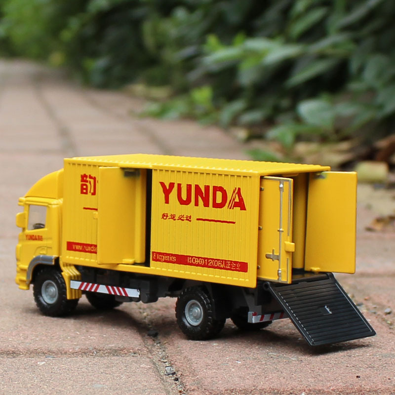 Alloy Car Model, Container Truck, Inertial Toy Truck, Cargo Transport Truck, Express Delivery Truck