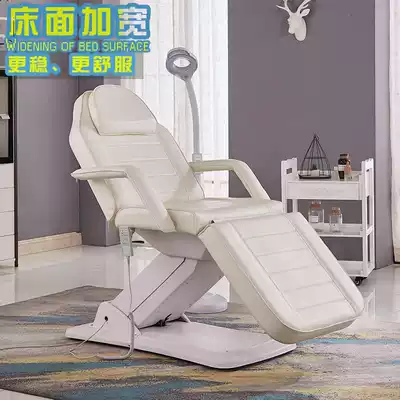 Lifting and folding electric beauty bed widens the special waterproof pattern embroidery beauty body massage physiotherapy massage bed for beauty salons