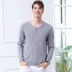 18 mùa thu và mùa đông mới Áo len cashmere cổ chữ V xoắn thời trang nam hoang dã tự trồng áo thun áo len màu rắn áo sơ mi nam gucci Áo len Cashmere