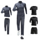 Sports suit men's half-zip autumn and winter running morning run fitness training clothes quick-drying sports track and field clothing equipment