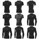 361 High-Elastic Sports Tight-Fitting Clothing for Men, Long-Sleeved, Short-Sleeved, Quick-Drying T-Shirt, Running, Fitness, Basketball Training, Base Layer Top