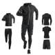 Sports Suit Men's Running Fitness Clothes Spring Quick-Drying Clothes Tight-Fitting Professional Morning Running Training Spring and Summer Cycling Clothes