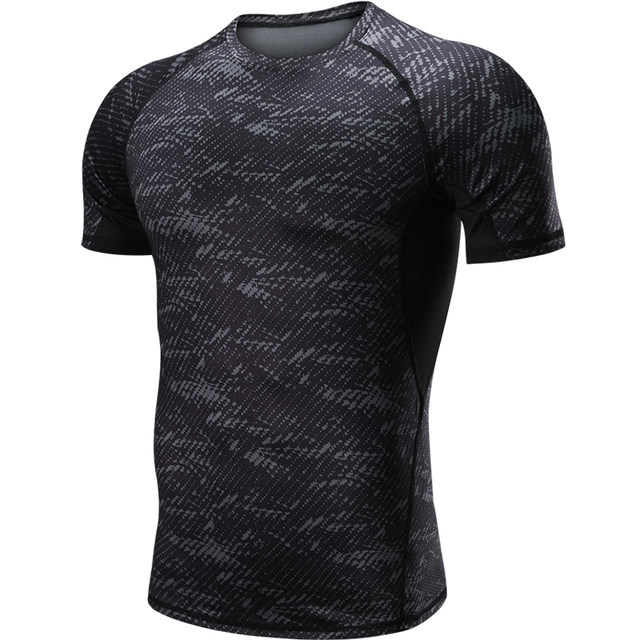 Fitness Clothing Set Men's Sports Tights Gym Running Quick-Drying Clothes Tights Basketball Training Clothes Compression Clothes