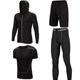 Fitness Clothing Men's Suit Running Clothes Sports Tights Basketball Training Clothes Tights Compression Clothes Gym