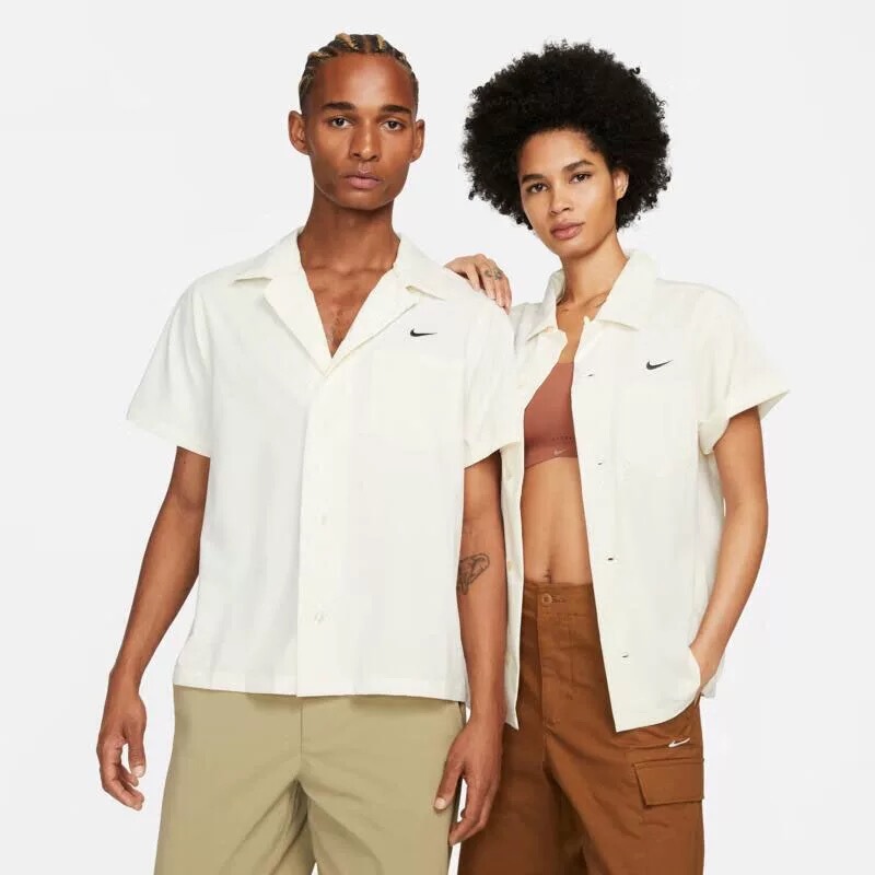Nike Dri-Fit Quick-Drying Men's Skateboarding Bowling Lapel Short-Sleeved Shirt Dv9074-113