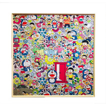 Spot KaiKai kiki X Murakami Sunflower Doraemon no frame canvas