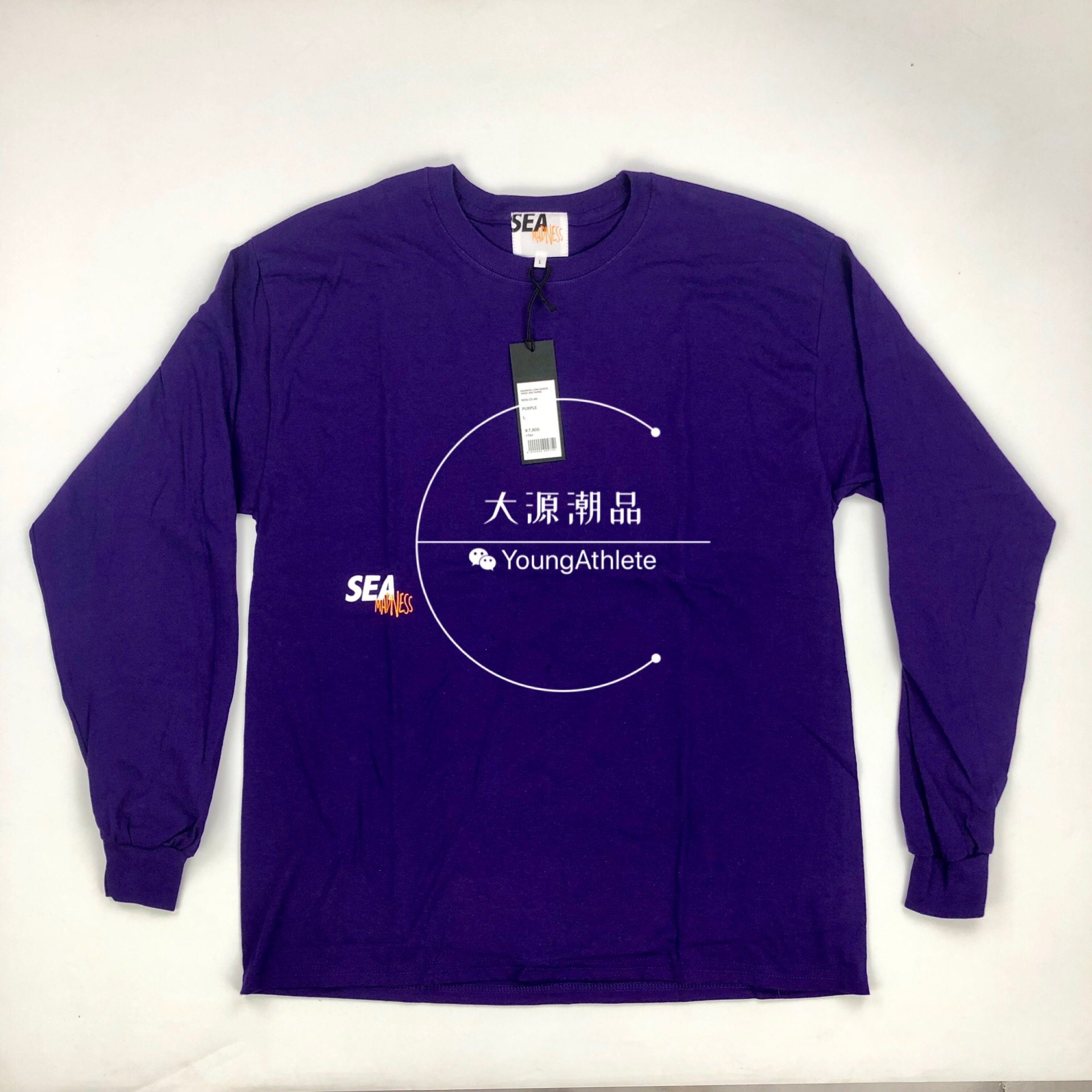 Spot MADNESS x WIND AND SEA LONG SLEEVE Sleeve print long sleeve T-shirt 19SS