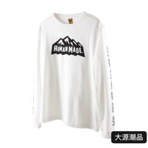 Spot HUMAN MADE LONG-T chest cartoon Snow Mountain polar bear long sleeve T-shirt Fei Dong same model