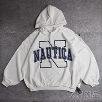 Spot NAUTICA JAPAN Hasegawa supervised the production of FS limited loose double-sided round neck pullover sweater hoodie