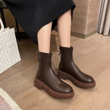 Martens, утепленные челси в английском стиле, короткие сапоги, подходят для подростков, коллекция 2023, в британском стиле