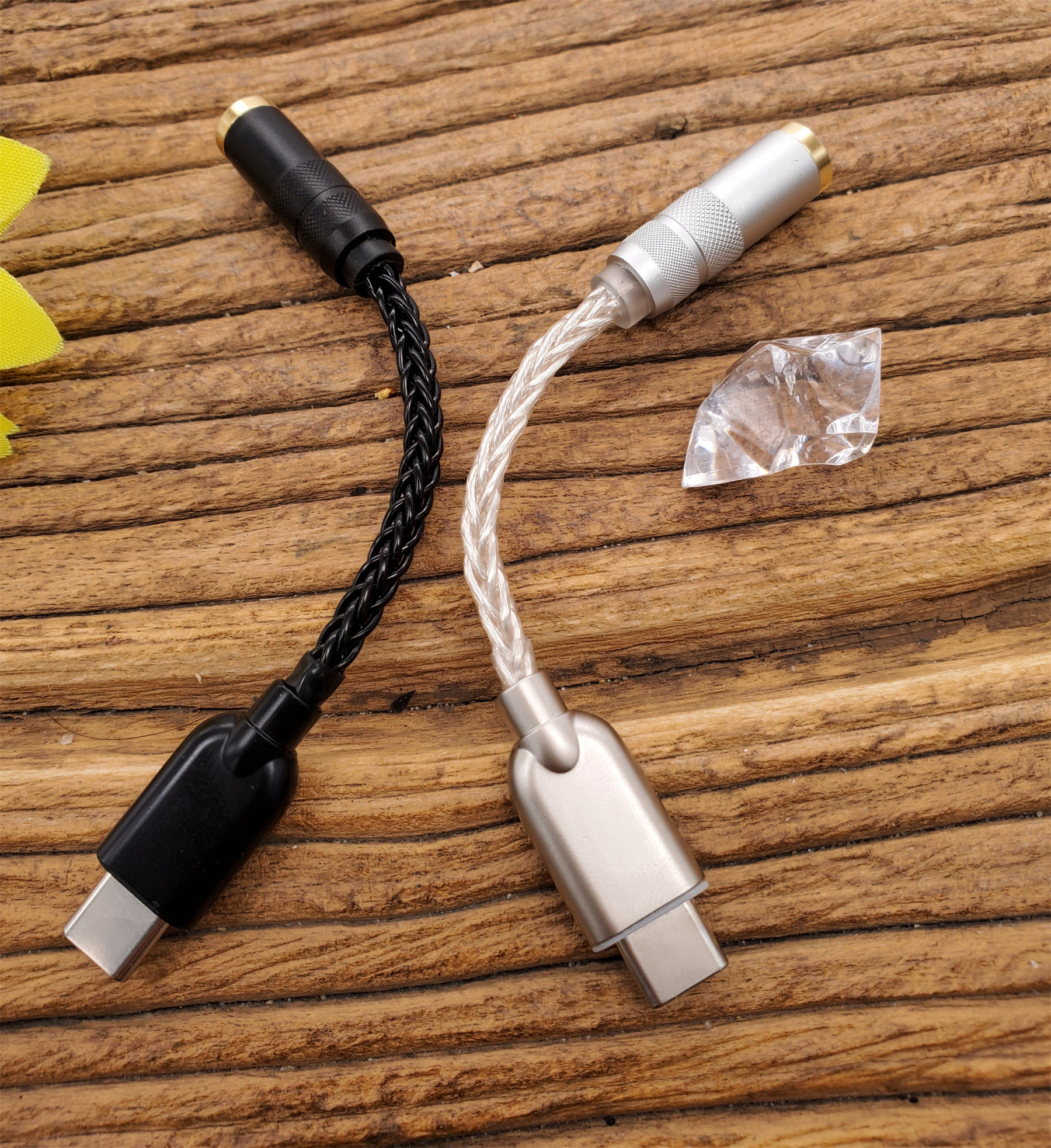 Android type-c to 3 5 decoding 5686 amp line pure silver wire lightning original C100 decoding chip