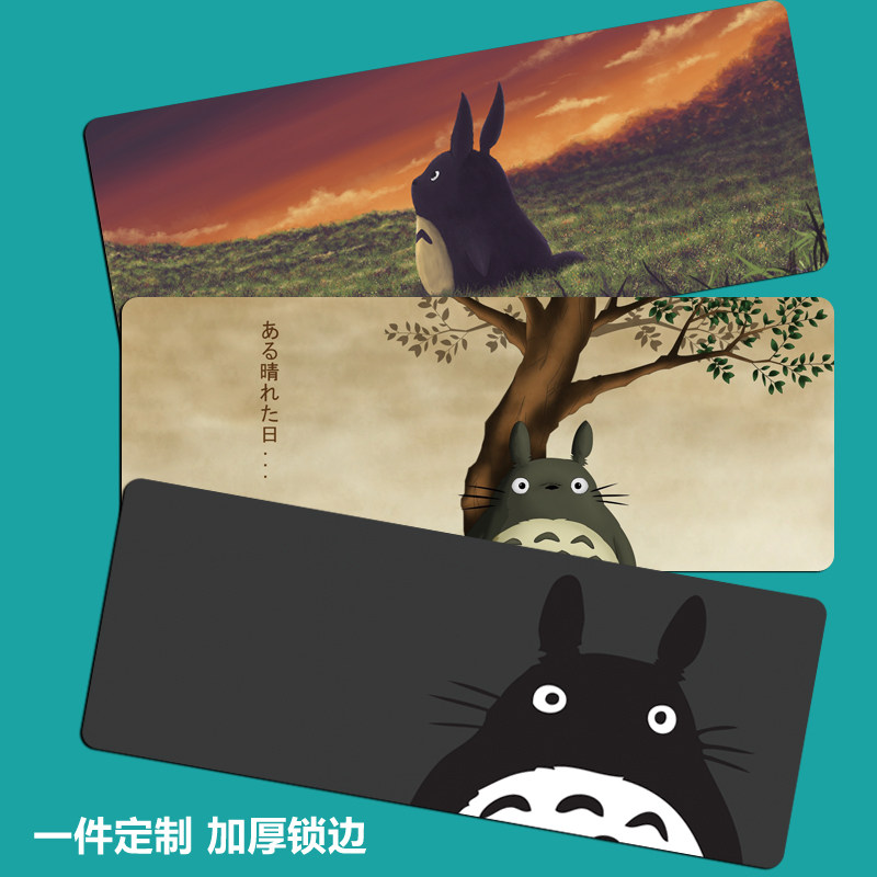 Miyazaki Junlong Cat Animation Computer Table Pad Lovely Office in Wind Super Large Japanese Keyboard Mouse Pad