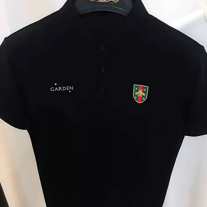 Áo sơ mi nam mùa hè B1DB nam 82115 thêu thêu 82311 áo thun ngắn tay polo nam triều 83X27 t shirt polo