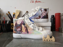Jiu Yin original painting studio sneakers custom LOL Xialuo