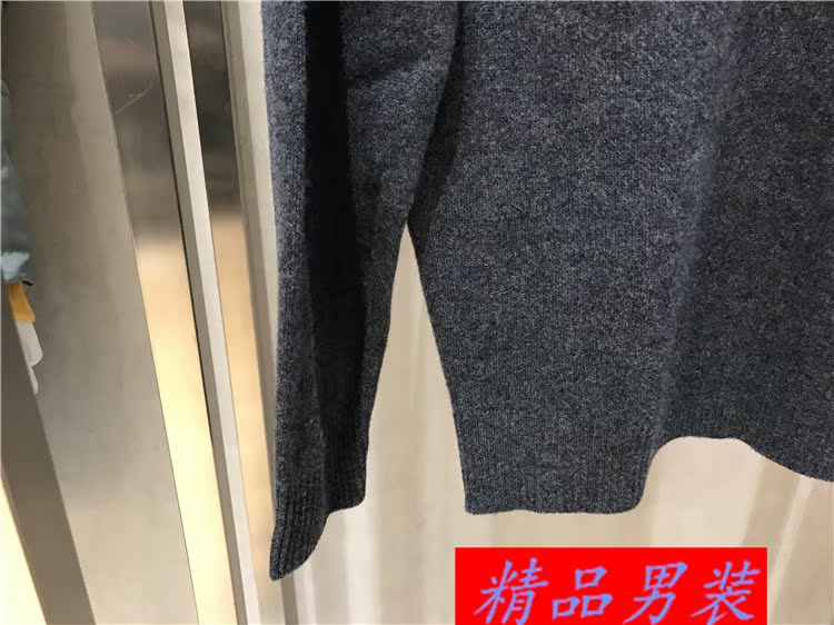 Giá trị lớn hàng hóa tốt đến người đàn ông của mùa đông dày len + cashmere cao ve áo áo len treo tag giá 3390 nhân dân tệ