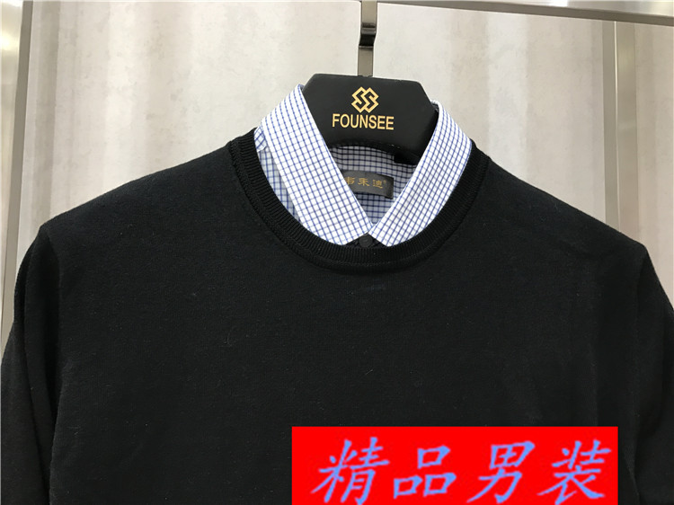 Xử lý người đàn ông mùa xuân mỏng tinh khiết len ​​áo len dài tay đồ đôi nam nữ