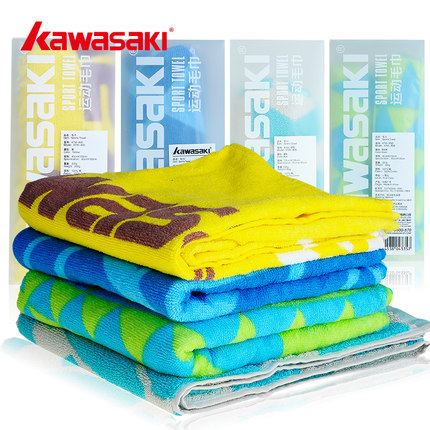 Kawasaki rub sweat sports towels cotton badminton running tennis yoga gym suction sweaty towel men and women