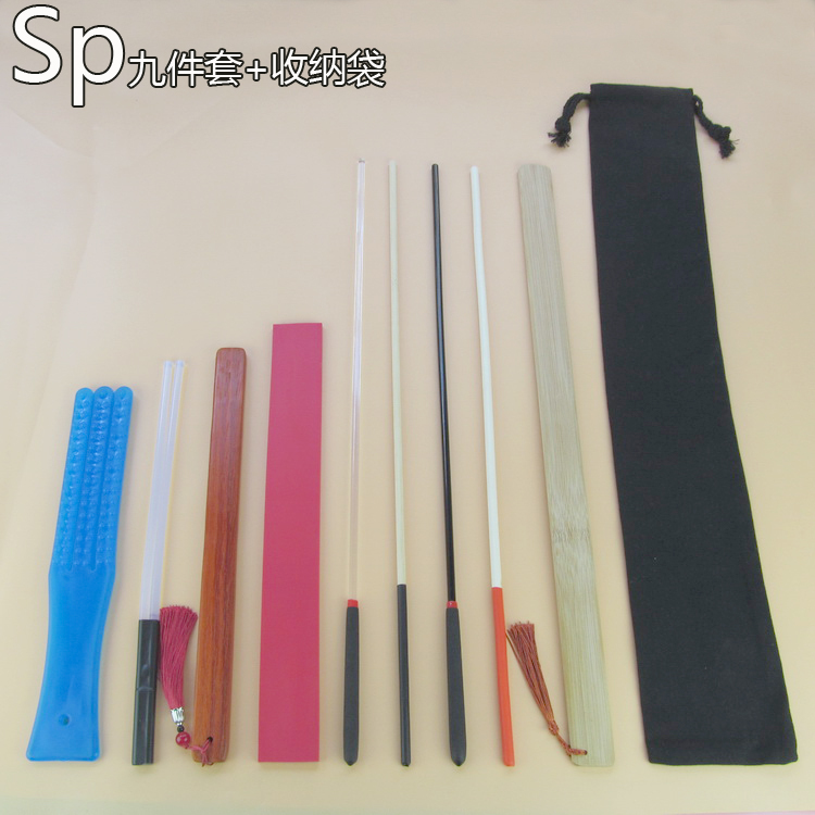 Bamboo Teaching Stick, Baton, Bamboo Stick, Rattan Teaching Stick, Spanking Tool, One-Meter Red Ruler, Small Black Stick, Otk Practice Set
