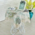 Bàn tròn nhỏ vải bàn cà phê vuông bàn vuông bàn ren vải vải cotton nhỏ khăn trải bàn hình chữ nhật tươi
