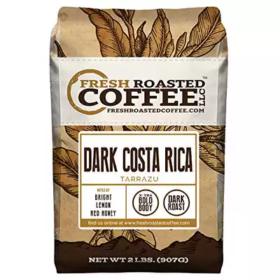 Dark Costa Rica Tarrazu Whole Bean Fresh Roasted