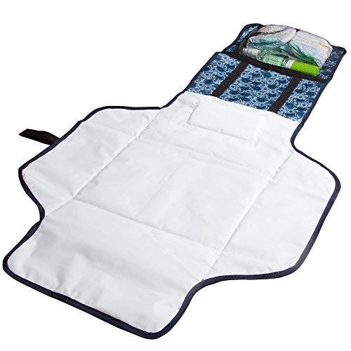 Maddie Moo Baby Diaper Changing Pad with Zip Pocket