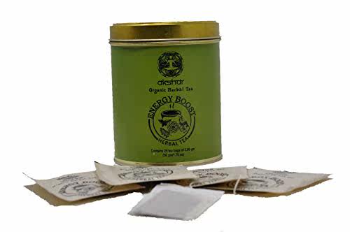 Akshar Organic Energy Boost Herbal Tea with Classic