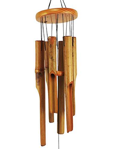 MUMTOP Bamboo Wind Chime Outdoor Wooden Music Wind
