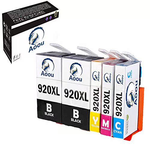 920 920 inks Cartridges Aoou 5 Pack Compatible HP-920XL