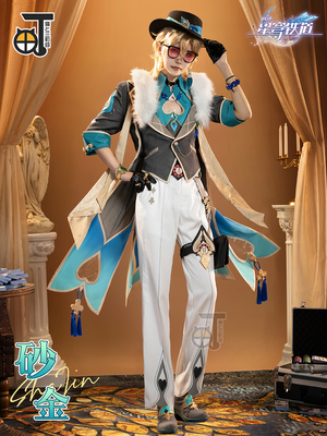 taobao agent 三町目 Blasting Star Dome COS COS Sand Gold C Service Full Set COSPLAY Anime Game Costume Men