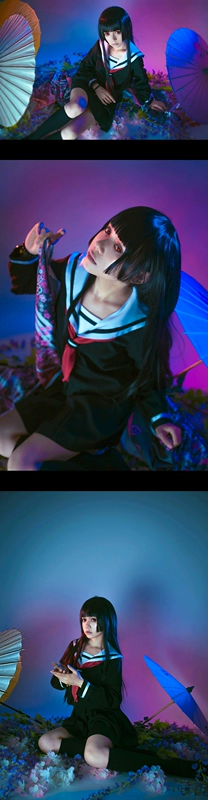 Cô gái địa ngục COS quần áo quỷ yêu thủy thủ phù hợp với trang phục cosplay nữ anime ecchi