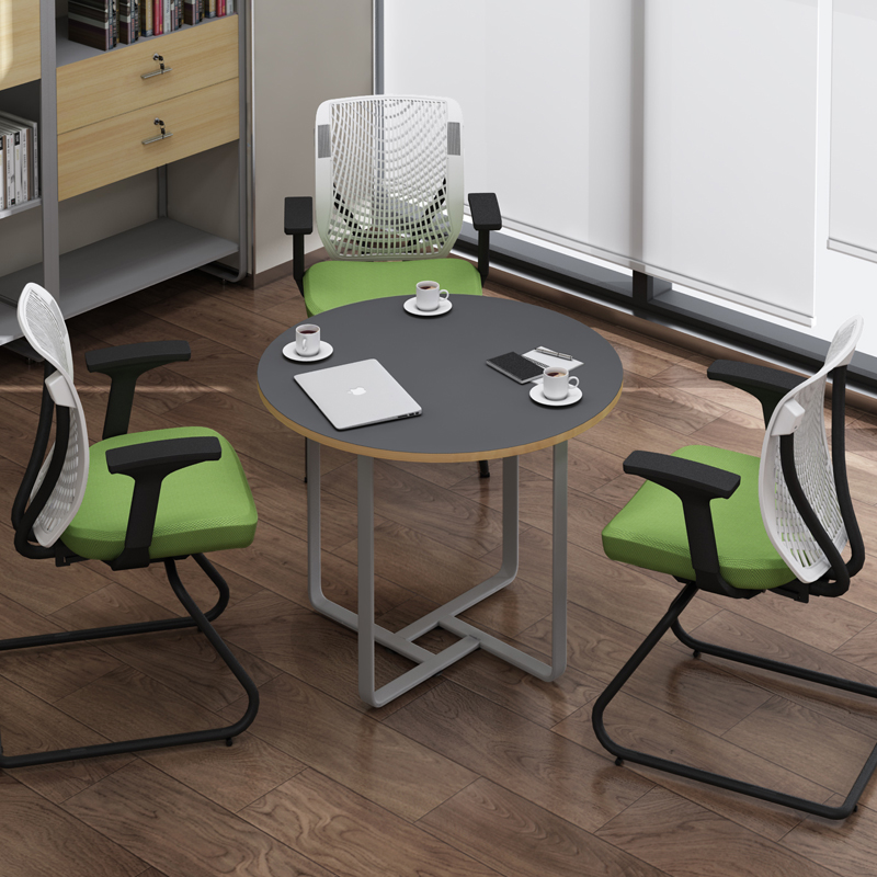 loft industrial wind small round meeting in negotiation table and chairs combined modern minimalist tea water room for office leisure