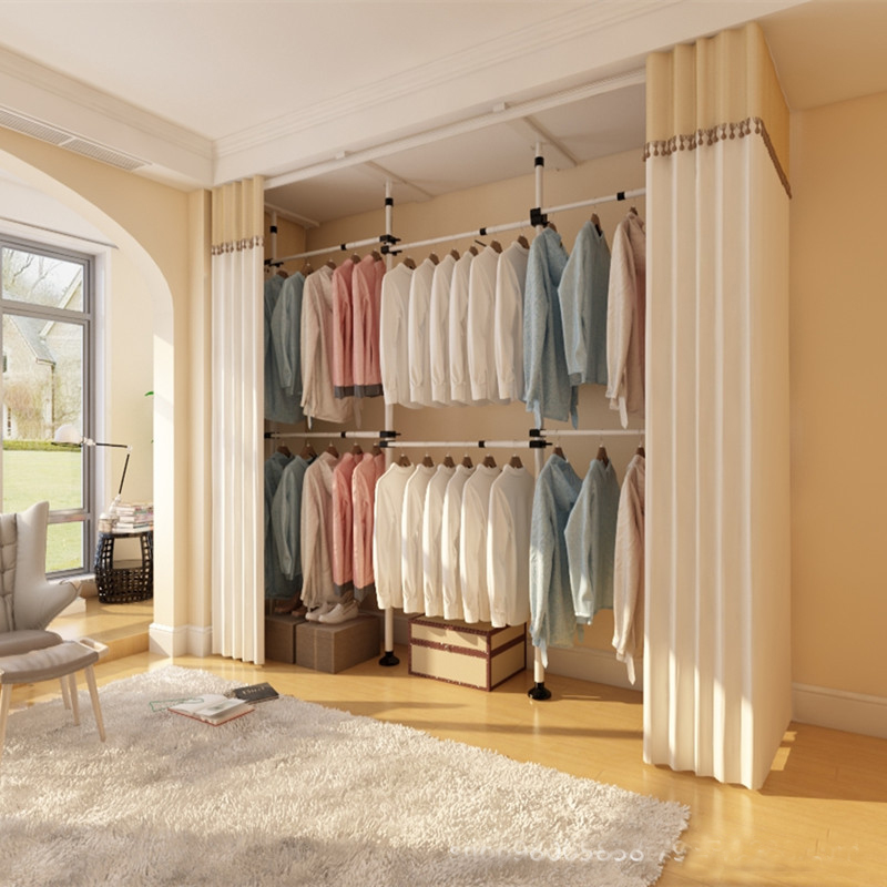 Simple clothes hanger landing clothes hat rack bedroom home wardrobe storage devinator multifunction rack hanging clothes rack