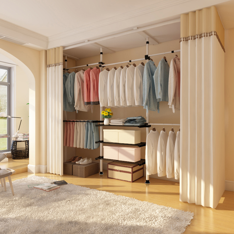 Overall wardrobe Full house Custom modern minimalist home Walk-in Closet Bedroom Containing Open Cloakroom Set to do