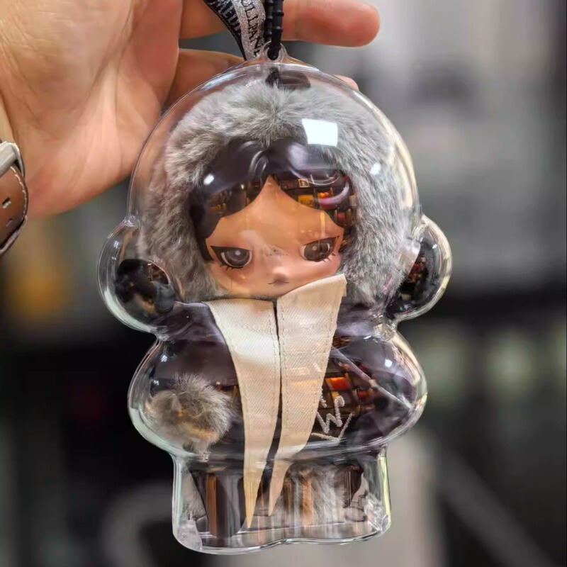 Bubble Mart Sp Wednesday Protective Case North America Limited Plush Pendant Wednesday Acrylic Protective Cover