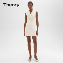 Theory 2024 Spring New Product Women's Triacetate Fiber Blended Sleeveless Suit Dress O0109611