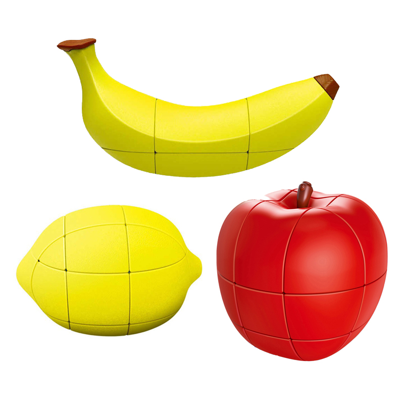 Creative Fruit Rubik's Cube Banana Lemon Apple Rubik's Cube Puzzle Fun Decompression Children's Intelligence Toys 61 Gift