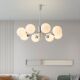 Bauhaus Living Room Chandelier Modern Minimalist Bedroom Study Dining Room Nordic Cream Style Creative Vintage Magic Bean Lamp