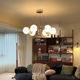 Vintage Bauhaus Living Room Chandelier Modern Minimalist Star-Shaped Glass Ball High-End Eye-Protection Main Light Cream Windproof Lamp