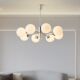 Bauhaus Living Room Chandelier Modern Minimalist Bedroom Study Dining Room Nordic Cream Style Creative Vintage Magic Bean Lamp